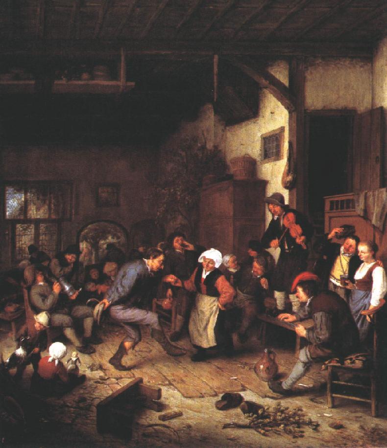 Merrymakers in an Inn ag